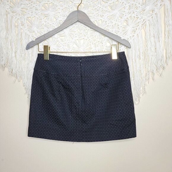 Express Design Studio Polka Dot Band Button Waist Mini Skirt Size 2 - Picture 11 of 12